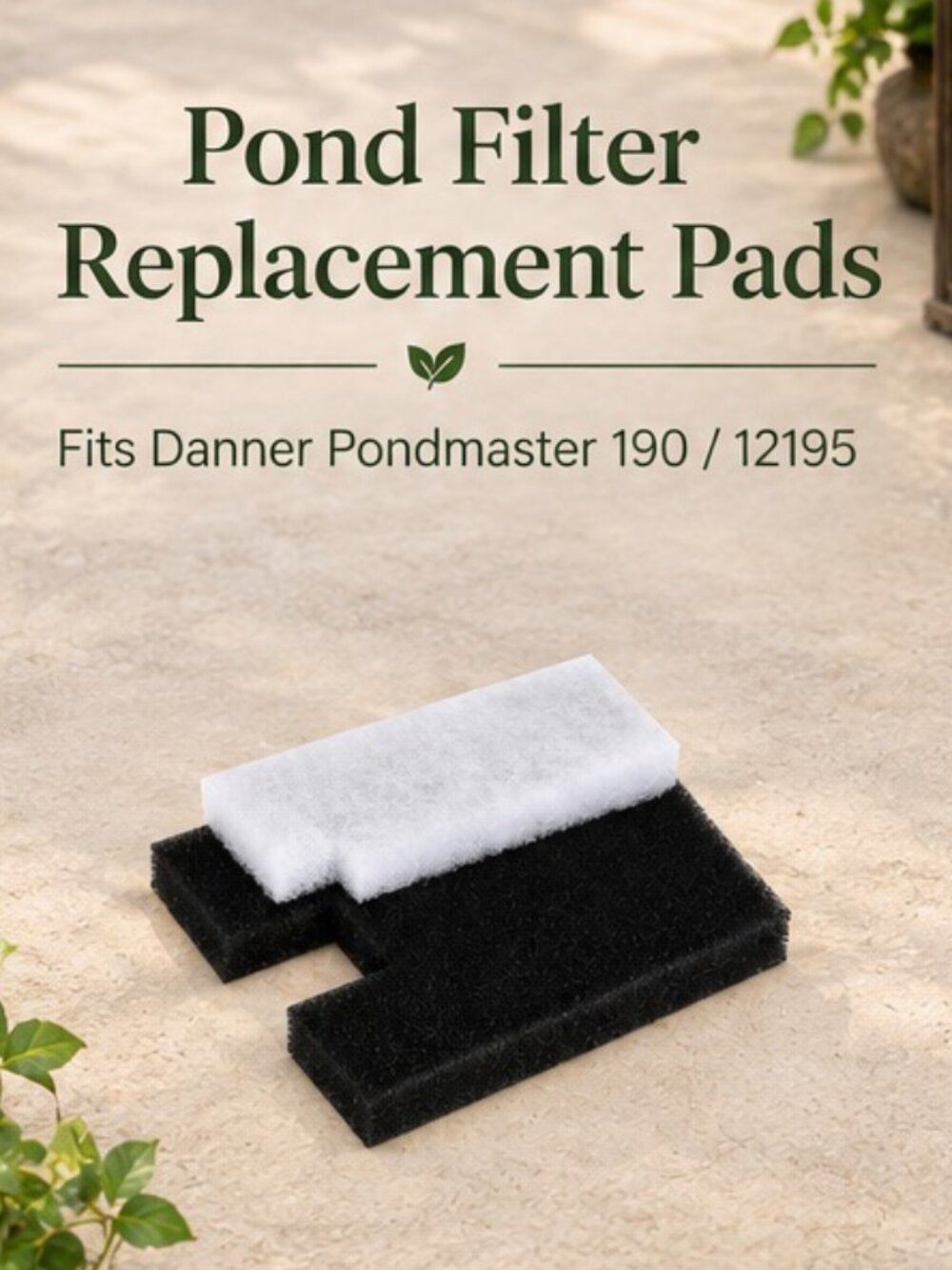 Replacement Filters for Pad Filter Media Fibers for Pondmaster Danner 12195